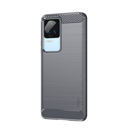 For Xiaomi Redmi K40S MOFI Gentleness Brushed Carbon Fiber Soft TPU Case(Gray) - Xiaomi Cases by MOFI | Online Shopping UK | buy2fix