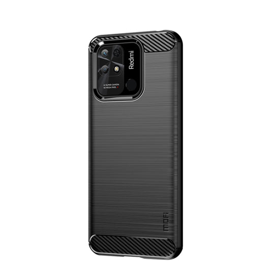 For Xiaomi Redmi 10C MOFI Gentleness Brushed Carbon Fiber Soft TPU Case(Black) - Xiaomi Cases by MOFI | Online Shopping UK | buy2fix