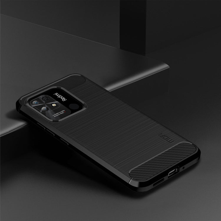 For Xiaomi Redmi 10C MOFI Gentleness Brushed Carbon Fiber Soft TPU Case(Black) - Xiaomi Cases by MOFI | Online Shopping UK | buy2fix