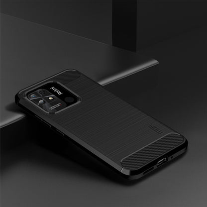 For Xiaomi Redmi 10C MOFI Gentleness Brushed Carbon Fiber Soft TPU Case(Black) - Xiaomi Cases by MOFI | Online Shopping UK | buy2fix