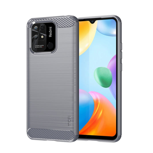 For Xiaomi Redmi 10C MOFI Gentleness Brushed Carbon Fiber Soft TPU Case(Gray) - Xiaomi Cases by MOFI | Online Shopping UK | buy2fix