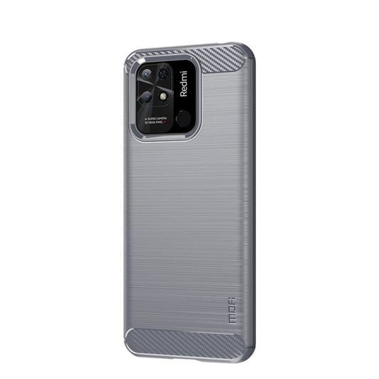 For Xiaomi Redmi 10C MOFI Gentleness Brushed Carbon Fiber Soft TPU Case(Gray) - Xiaomi Cases by MOFI | Online Shopping UK | buy2fix