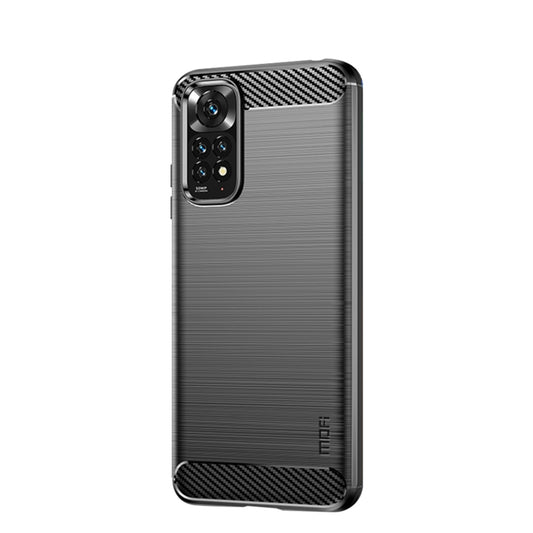 For Xiaomi Redmi Note 11 4G Global / Note 11S 4G MOFI Gentleness Brushed Carbon Fiber TPU Case(Black) - Xiaomi Cases by MOFI | Online Shopping UK | buy2fix