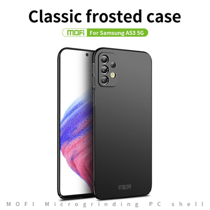 For Samsung Galaxy A53 5G MOFI Frosted PC Ultra-thin Hard Phone Case(Blue) - Galaxy Phone Cases by MOFI | Online Shopping UK | buy2fix