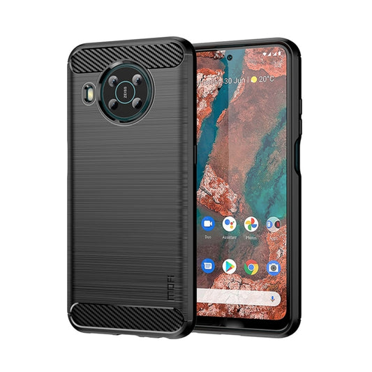 For Nokia X100 MOFI Gentleness Series Brushed Texture Carbon Fiber TPU Phone Case(Black) - Nokia Cases by MOFI | Online Shopping UK | buy2fix