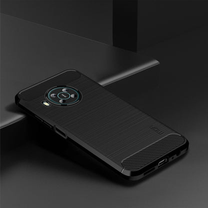 For Nokia X100 MOFI Gentleness Series Brushed Texture Carbon Fiber TPU Phone Case(Black) - Nokia Cases by MOFI | Online Shopping UK | buy2fix