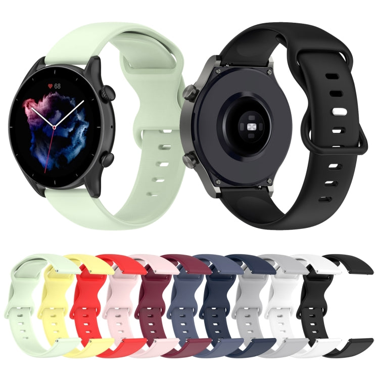 For Xiaomi Mi Watch color 22mm Solid Color Silicone Watch Band(Navy Blue) - Watch Bands by buy2fix | Online Shopping UK | buy2fix