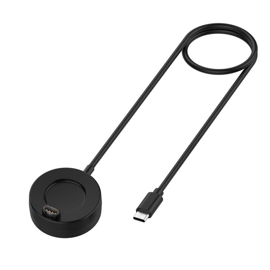 For Garmin EPIX 2 Type-C / USB-C Interface Watch Charger With Data Function(Black) - Charger by buy2fix | Online Shopping UK | buy2fix