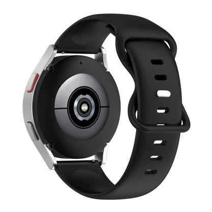 For Honor Watch ES 20mm Solid Color Silicone Watch Band(Black) - Watch Bands by buy2fix | Online Shopping UK | buy2fix