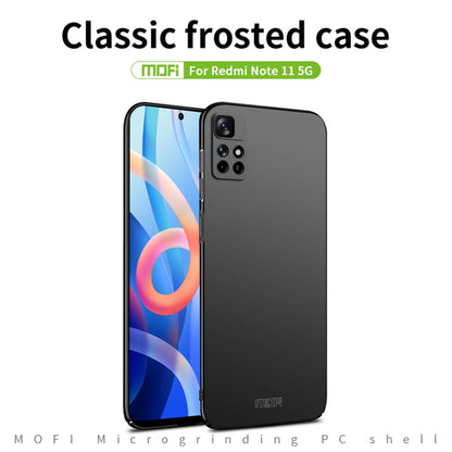 For Redmi Note 11 5G / Note11S 5G / Poco M4 Pro 5G MOFI Frosted PC Ultra-thin Hard Phone Case(Blue) by MOFI