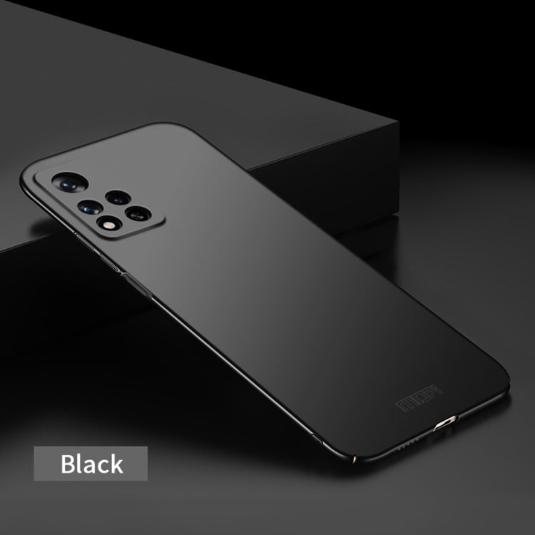 For Xiaomi Redmi Note 11 Pro 5G / Note 11 Pro+ 5G MOFI Frosted PC Ultra-thin Hard Phone Case(Black) by MOFI