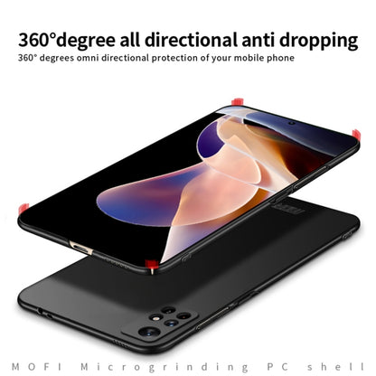 For Xiaomi Redmi Note 11 Pro 5G / Note 11 Pro+ 5G MOFI Frosted PC Ultra-thin Hard Phone Case(Black) by MOFI