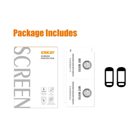 2 PCS For Garmin Smart 5 ENKAY 3D Full Coverage Soft PC Edge + PMMA HD Screen Watch Film - Screen Protector by ENKAY | Online Shopping UK | buy2fix