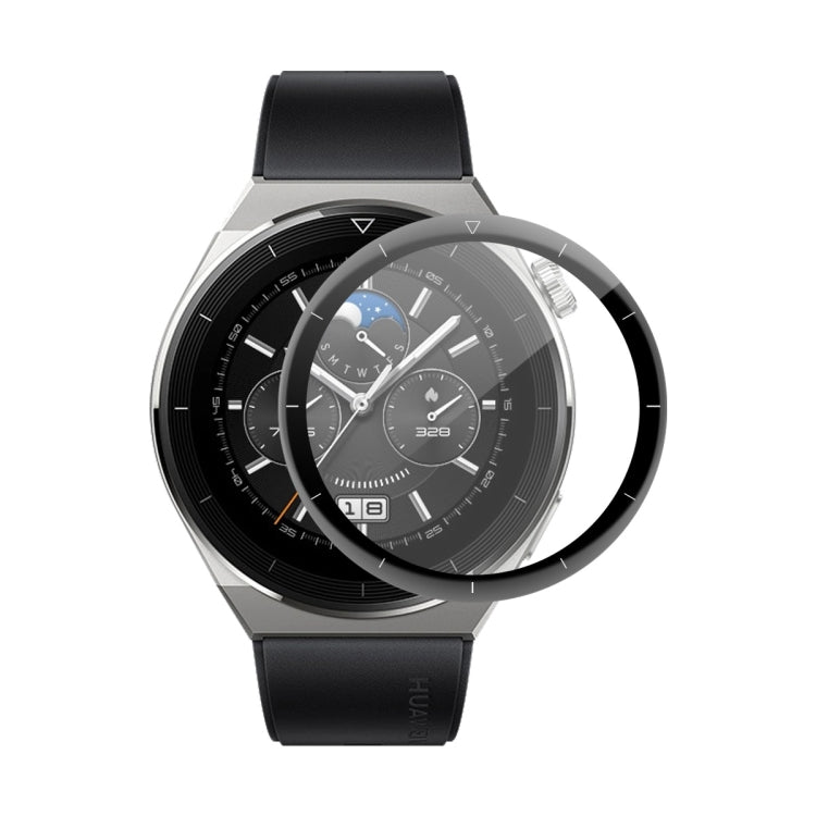 1 PC For Huawei Watch GT 3 Pro 46mm ENKAY 3D Full Coverage Soft PC Edge + PMMA HD Screen Watch Film - Screen Protector by ENKAY | Online Shopping UK | buy2fix