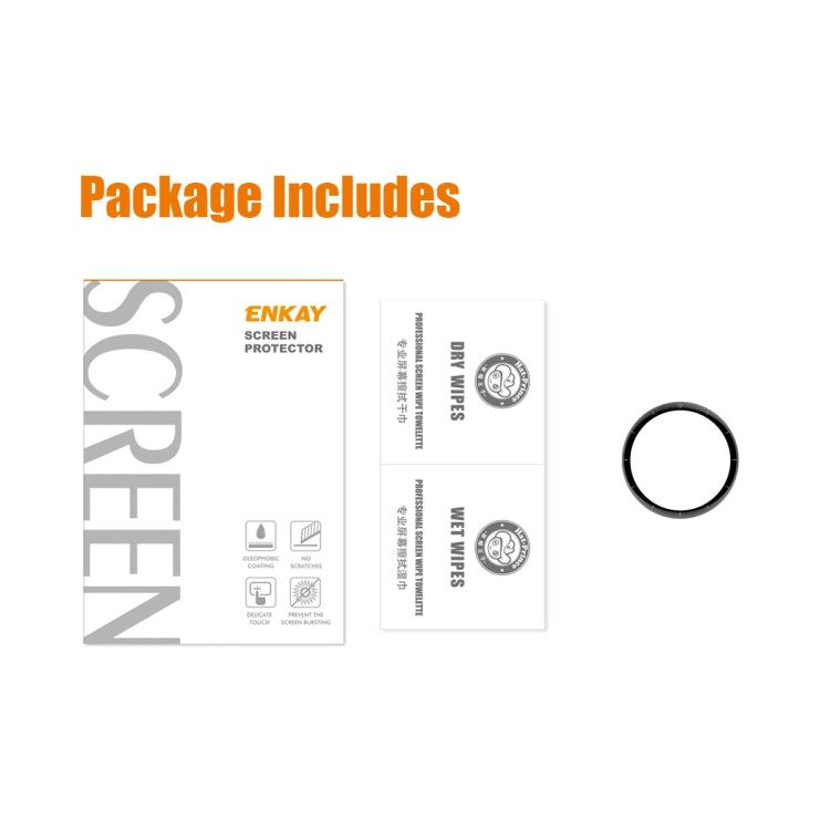 1 PC For Huawei Watch GT 3 Pro 46mm ENKAY 3D Full Coverage Soft PC Edge + PMMA HD Screen Watch Film - Screen Protector by ENKAY | Online Shopping UK | buy2fix