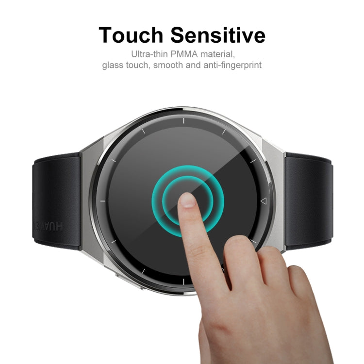 1 PC For Huawei Watch GT 3 Pro 46mm ENKAY 3D Full Coverage Soft PC Edge + PMMA HD Screen Watch Film - Screen Protector by ENKAY | Online Shopping UK | buy2fix