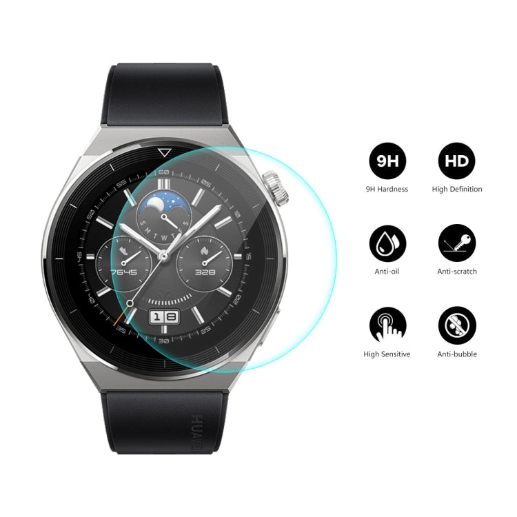1 PC For Huawei Watch GT 3 Pro 46mm ENKAY 0.2mm 9H Tempered Glass Screen Protector Watch Film - Screen Protector by ENKAY | Online Shopping UK | buy2fix