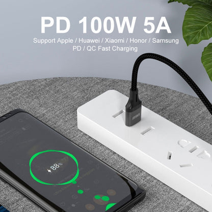 ENKAY PD100W 2 in 1 USB-A / USB-C to Type-C 5A Fast Charging Cable, Length: 1m by ENKAY