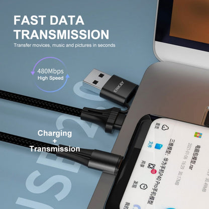 ENKAY PD100W 2 in 1 USB-A / USB-C to Type-C 5A Fast Charging Cable, Length: 1m by ENKAY