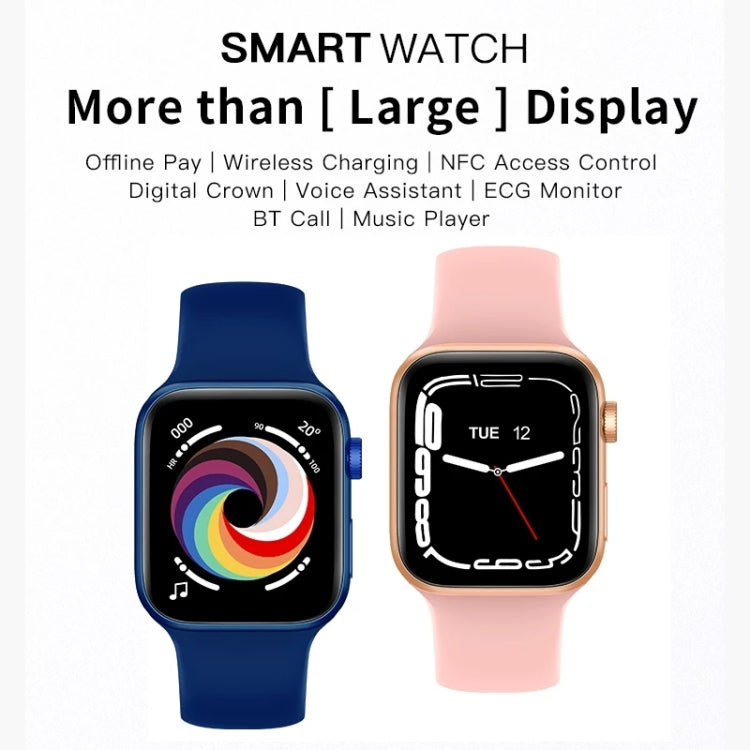 CT7 1.7 inch Color Screen Smart Watch,Support Heart Rate Monitoring/Blood Pressure Monitoring(White) by buy2fix