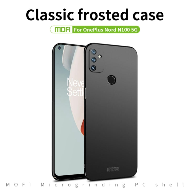 For OnePlus Nord N100 5G MOFI Frosted PC Ultra-thin Hard Case(Red) - OnePlus Cases by MOFI | Online Shopping UK | buy2fix