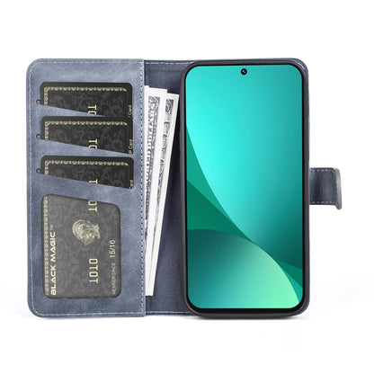 For Xiaomi 12 Stitching Horizontal Flip Leather Phone Case(Blue) by buy2fix