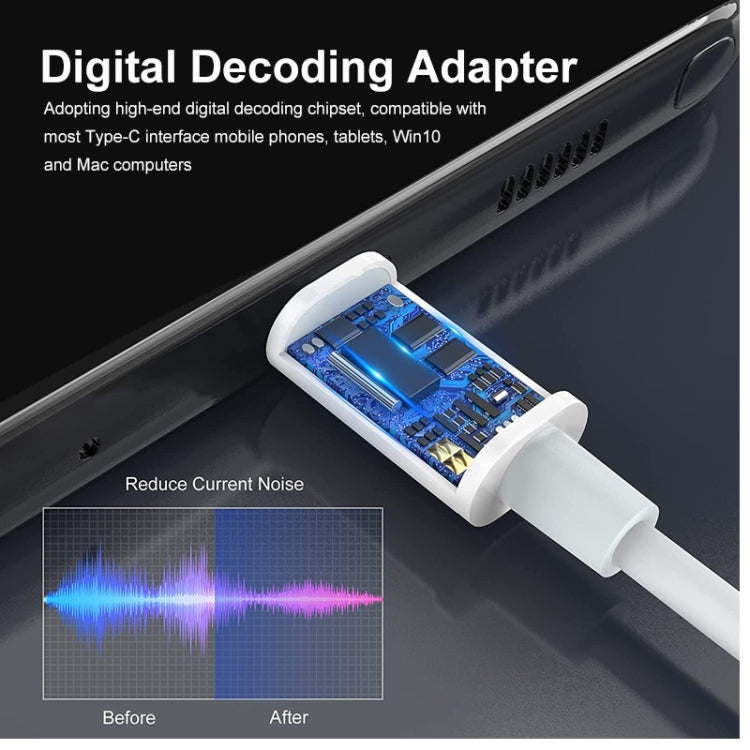 ENKAY USB-C / Type-C to 3.5mm Aux Adapter Digital Decoding Audio Cable by ENKAY