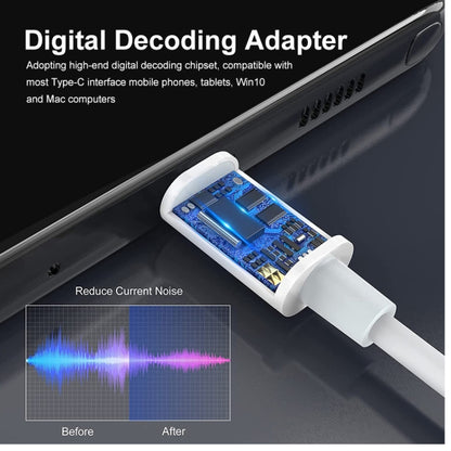 ENKAY USB-C / Type-C to 3.5mm Aux Adapter Digital Decoding Audio Cable by ENKAY