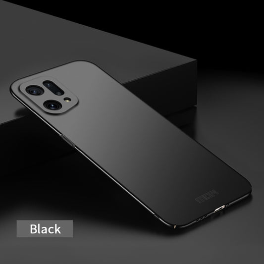 For OPPO Find X5 MOFI Frosted PC Ultra-thin Hard Case(Black) - OPPO Cases by MOFI | Online Shopping UK | buy2fix