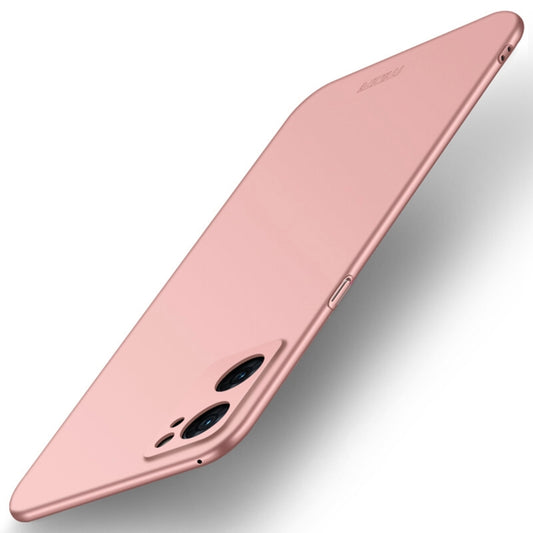 For OPPO Reno7 4G / F21 Pro 4G MOFI Frosted PC Ultra-thin Hard Case(Rose Gold) - OPPO Cases by MOFI | Online Shopping UK | buy2fix