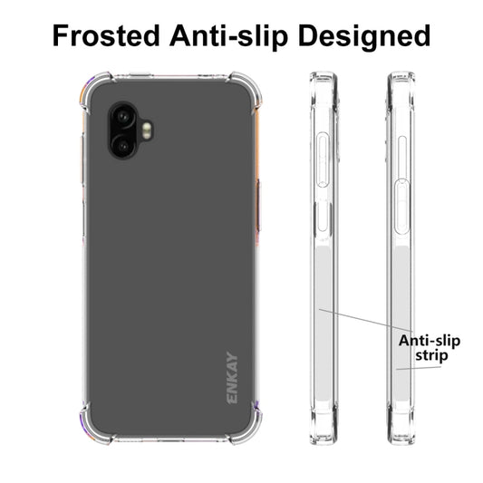 For Samsung Galaxy Xcover6 Pro ENKAY Clear TPU Shockproof Phone Case - Galaxy Phone Cases by ENKAY | Online Shopping UK | buy2fix