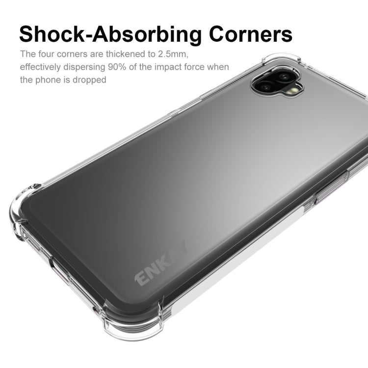 For Samsung Galaxy Xcover6 Pro ENKAY Clear TPU Shockproof Phone Case - Galaxy Phone Cases by ENKAY | Online Shopping UK | buy2fix