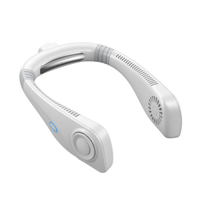 Aromatherapy Leafless Cooling Hanging Neck Fan Mini USB Portable Fan(White) by buy2fix