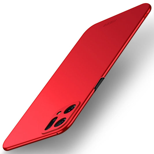 For OPPO Find X5 MOFI Frosted PC Ultra-thin Hard Case(Red) - OPPO Cases by MOFI | Online Shopping UK | buy2fix
