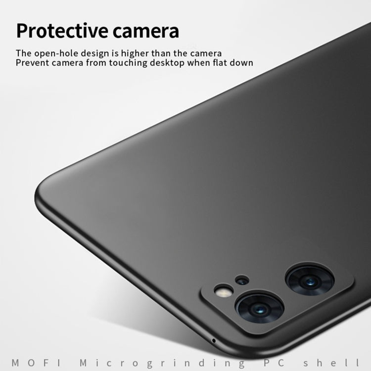 For OPPO Reno7 4G / F21 Pro 4G MOFI Frosted PC Ultra-thin Hard Case(Black) - OPPO Cases by MOFI | Online Shopping UK | buy2fix