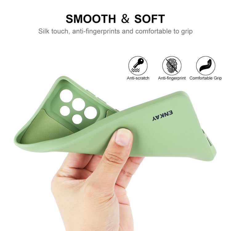 For Samsung Galaxy A73 5G ENKAY Liquid Silicone Soft Shockproof Phone Case(Beige) by ENKAY