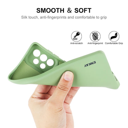 For Samsung Galaxy A73 5G ENKAY Liquid Silicone Soft Shockproof Phone Case(Beige) by ENKAY