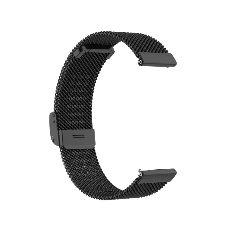 22mm Milan Metal Steel Mesh One Buckle Watch Band For Huawei GT3 Pro 46mm(Black) by buy2fix
