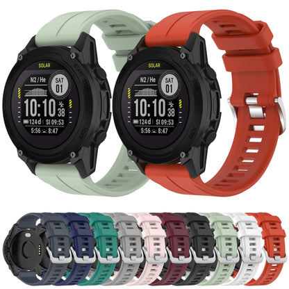 For Garmin Descent G1 22mm Silicone Sports Watch Band(Black) by buy2fix