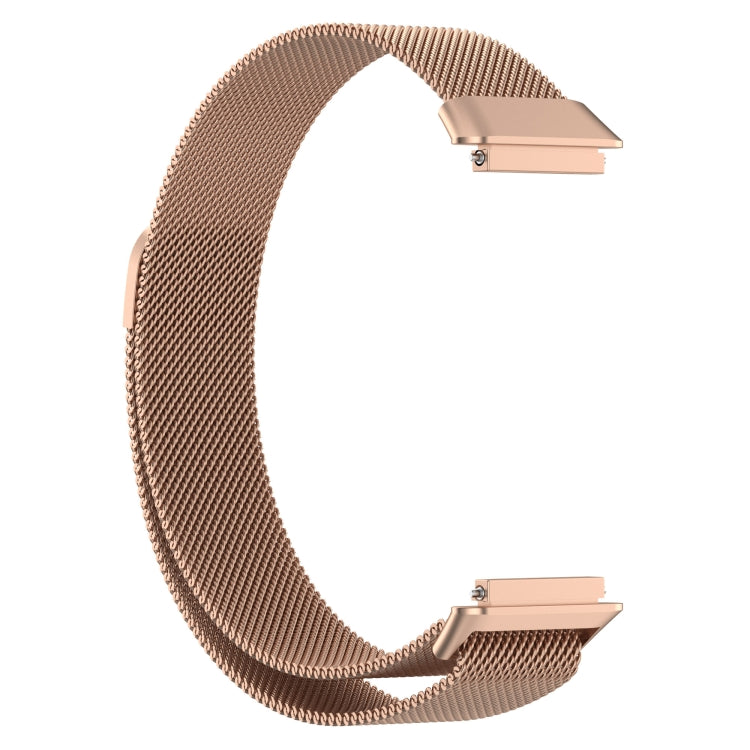 For Huawei Band 7 Milan Magnetic Watch Band(Rose Gold) by buy2fix