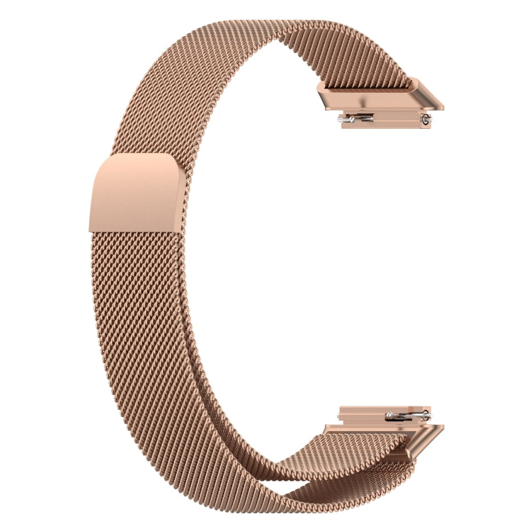 For Huawei Band 7 Milan Magnetic Watch Band(Rose Gold) by buy2fix