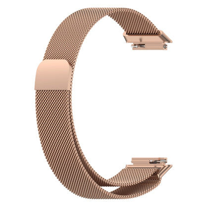 For Huawei Band 7 Milan Magnetic Watch Band(Rose Gold) by buy2fix