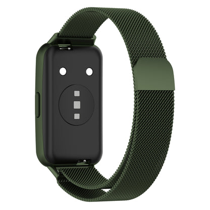 For Huawei Band 7 Milan Magnetic Watch Band(Green) - Watch Bands by buy2fix | Online Shopping UK | buy2fix