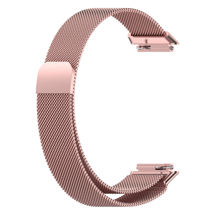 For Huawei Band 7 Milan Magnetic Watch Band(Rose Pink) by buy2fix