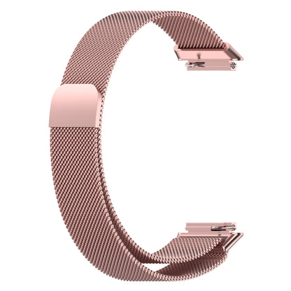For Huawei Band 7 Milan Magnetic Watch Band(Rose Pink) by buy2fix