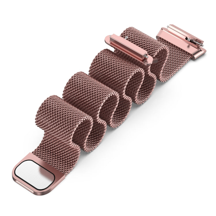 For Huawei Band 7 Milan Magnetic Watch Band(Rose Pink) by buy2fix