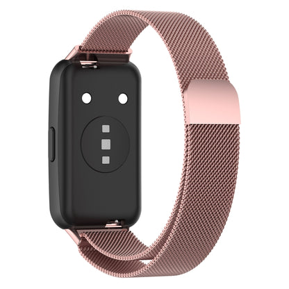 For Huawei Band 7 Milan Magnetic Watch Band(Rose Pink) by buy2fix