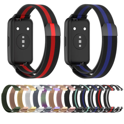 For Huawei Band 7 Milan Magnetic Watch Band(Green) - Watch Bands by buy2fix | Online Shopping UK | buy2fix