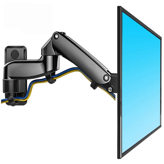 F150 Full Motion Monitor Wall Mount TV Wall Bracket with Adjustable Gas Spring Arm for 17-27 inch LED LCD Monitor - Laptop Stand by buy2fix | Online Shopping UK | buy2fix