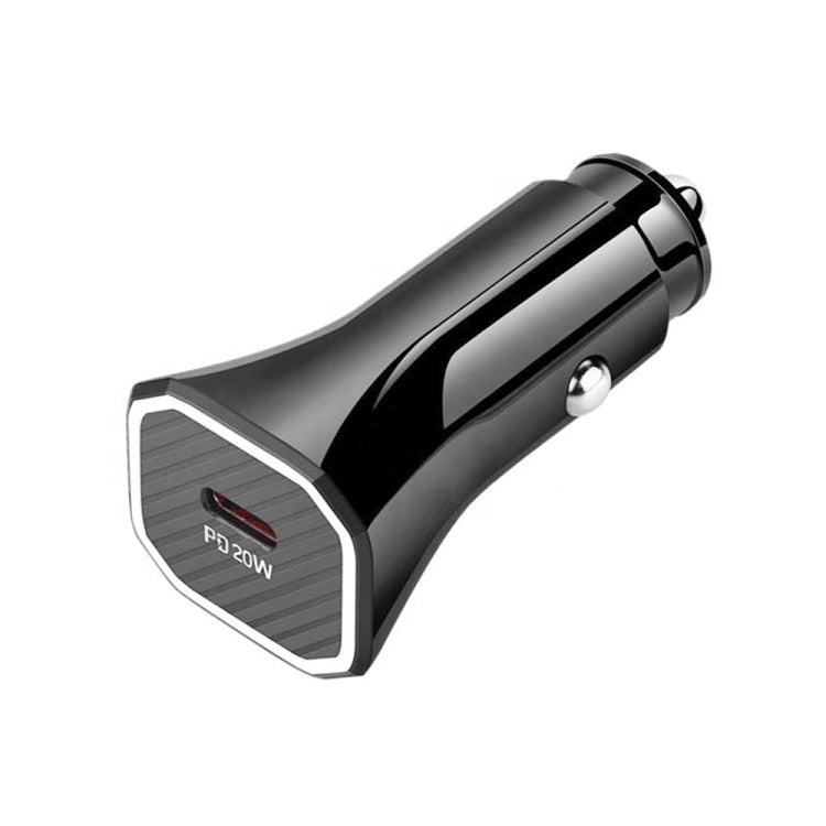 TE-P2 PD 20W Type-C Interface Car Charger(Black) - Car Charger by buy2fix | Online Shopping UK | buy2fix